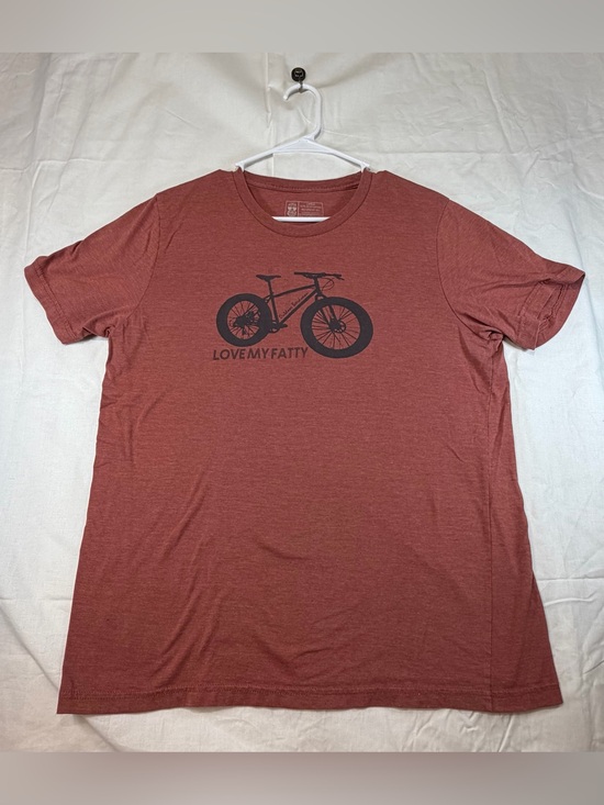 outdoor beersmen Other - Outdoor Beersman Rust Red Graphic Tee - Love My Fatty Bike